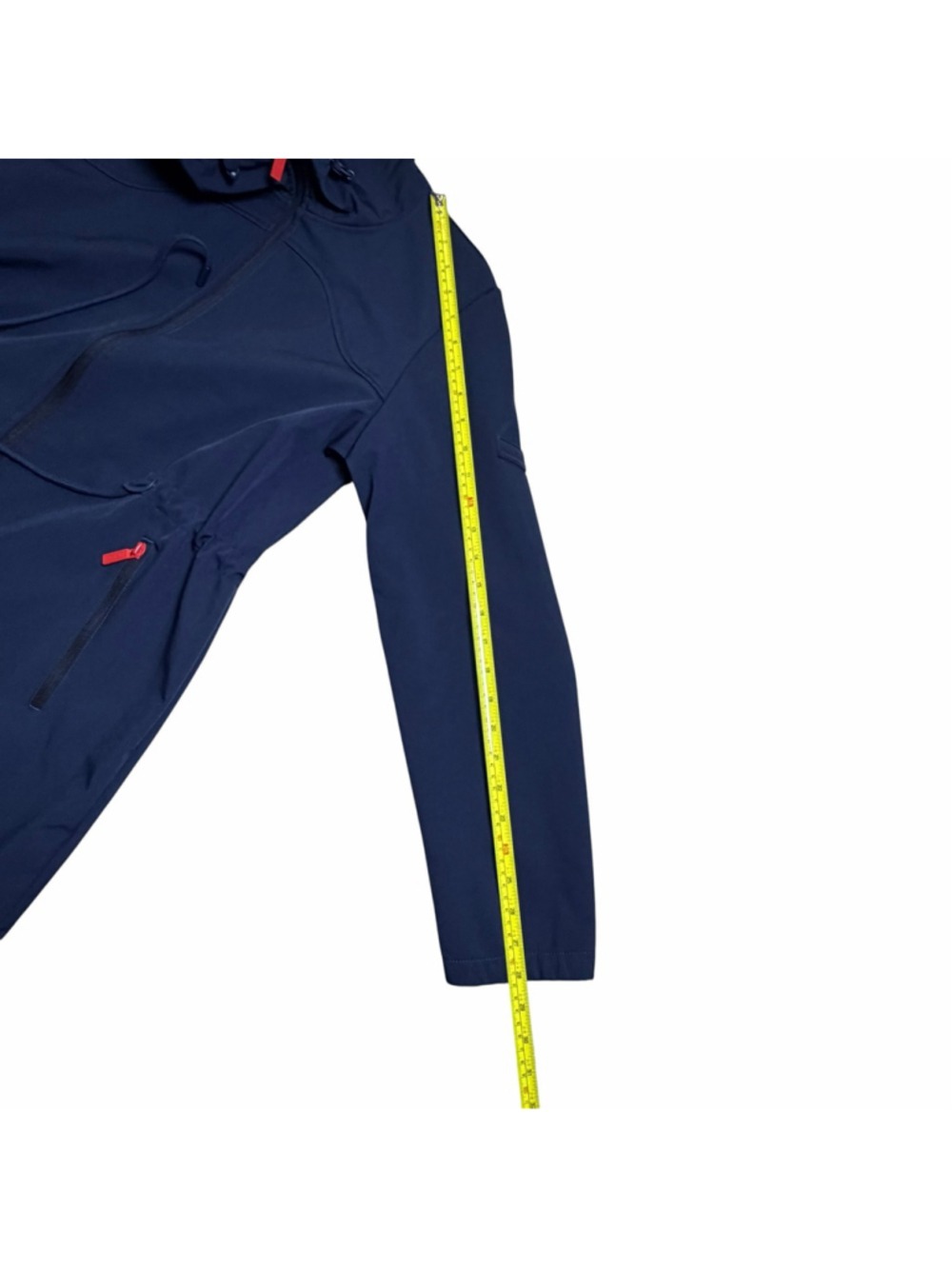 Hunter Navy Hooded Jacket Classic Florence Adjustable Drawcord Zip Front Large - Picture 11 of 11